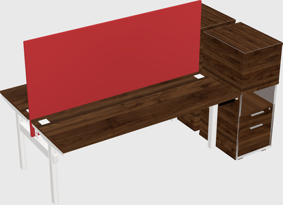 Shared electric desk + cabinet