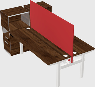 Shared electric desk + cabinet