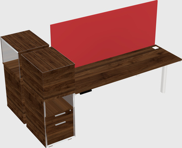 Shared electric desk + cabinet