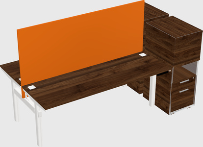 Shared electric desk + cabinet