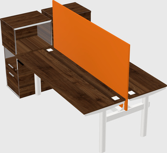 Shared electric desk + cabinet