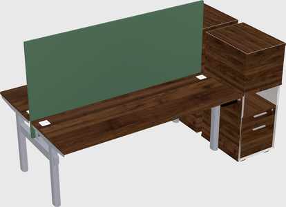 Shared electric desk + cabinet