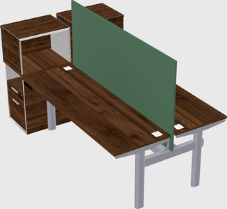 Shared electric desk + cabinet