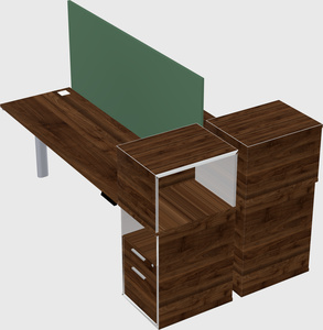 Shared electric desk + cabinet