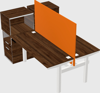 Shared electric desk + cabinet
