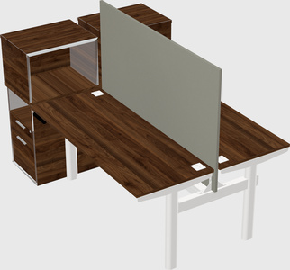 Shared electric desk + cabinet