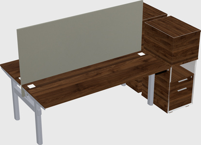 Shared electric desk + cabinet