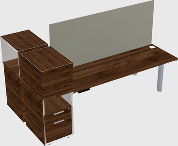 Shared electric desk + cabinet