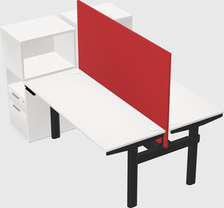 Shared electric desk + cabinet