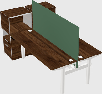 Shared electric desk + cabinet