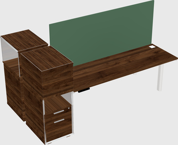 Shared electric desk + cabinet