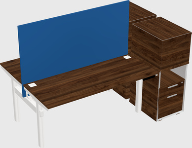 Shared electric desk + cabinet
