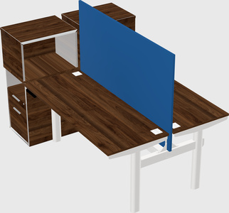 Shared electric desk + cabinet
