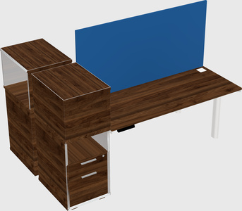 Shared electric desk + cabinet