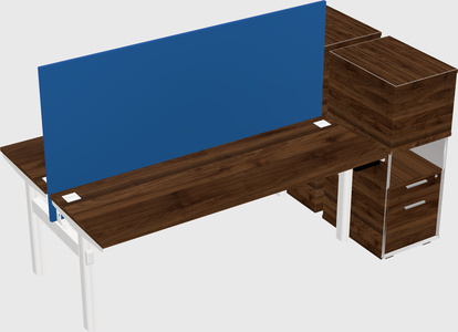 Shared electric desk + cabinet