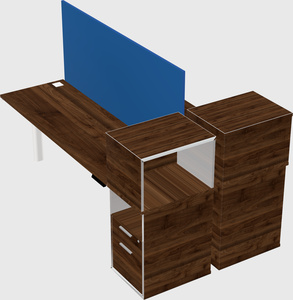 Shared electric desk + cabinet