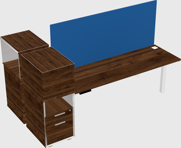 Shared electric desk + cabinet