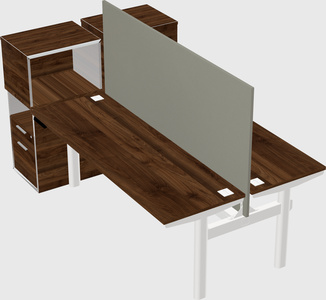 Shared electric desk + cabinet