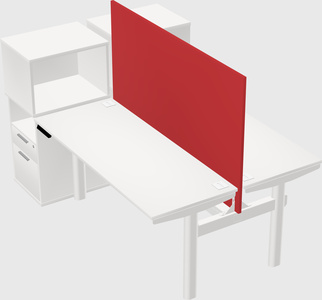 Shared electric desk + cabinet