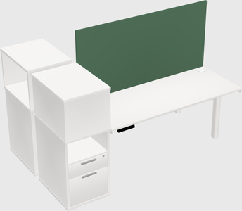 Shared electric desk + cabinet