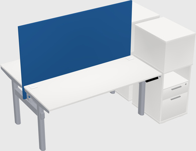 Shared electric desk + cabinet