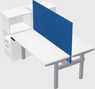 Shared electric desk + cabinet
