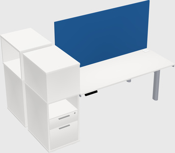 Shared electric desk + cabinet