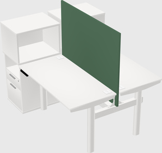 Shared electric desk + cabinet