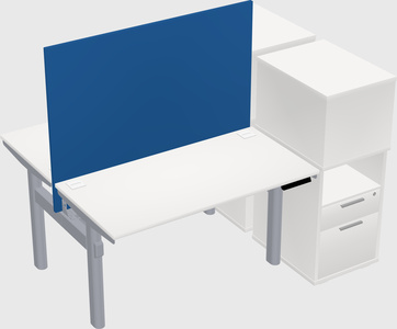 Shared electric desk + cabinet