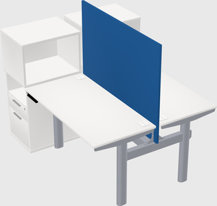 Shared electric desk + cabinet