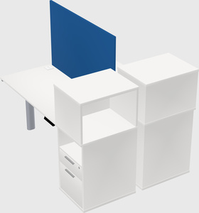 Shared electric desk + cabinet