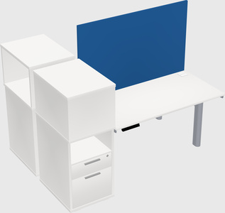 Shared electric desk + cabinet