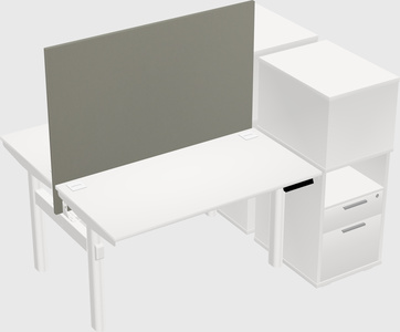 Shared electric desk + cabinet