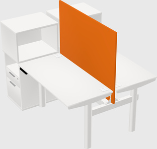 Shared electric desk + cabinet