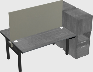 Shared electric desk + cabinet