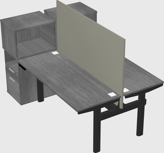 Shared electric desk + cabinet