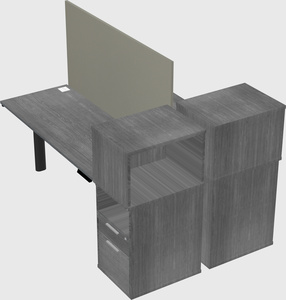 Shared electric desk + cabinet