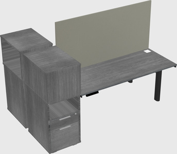 Shared electric desk + cabinet