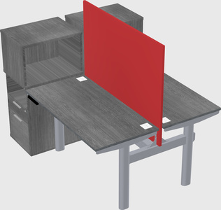 Shared electric desk + cabinet