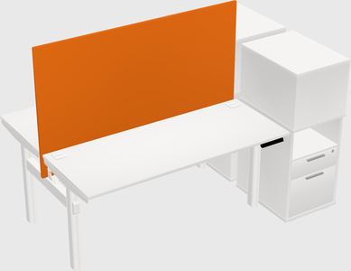 Shared electric desk + cabinet
