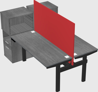 Shared electric desk + cabinet