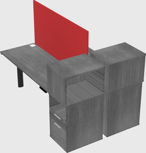 Shared electric desk + cabinet