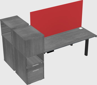 Shared electric desk + cabinet