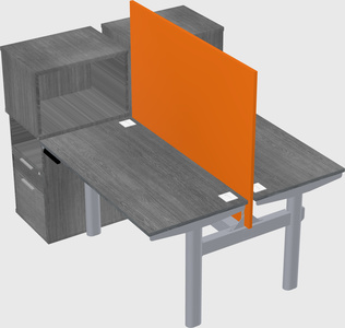Shared electric desk + cabinet