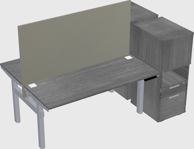 Shared electric desk + cabinet