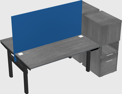 Shared electric desk + cabinet