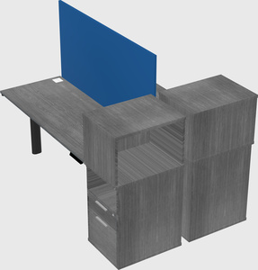 Shared electric desk + cabinet