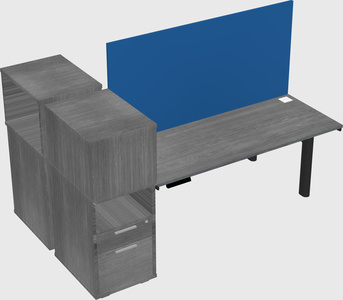Shared electric desk + cabinet