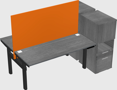 Shared electric desk + cabinet