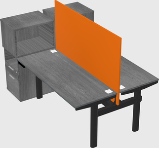 Shared electric desk + cabinet